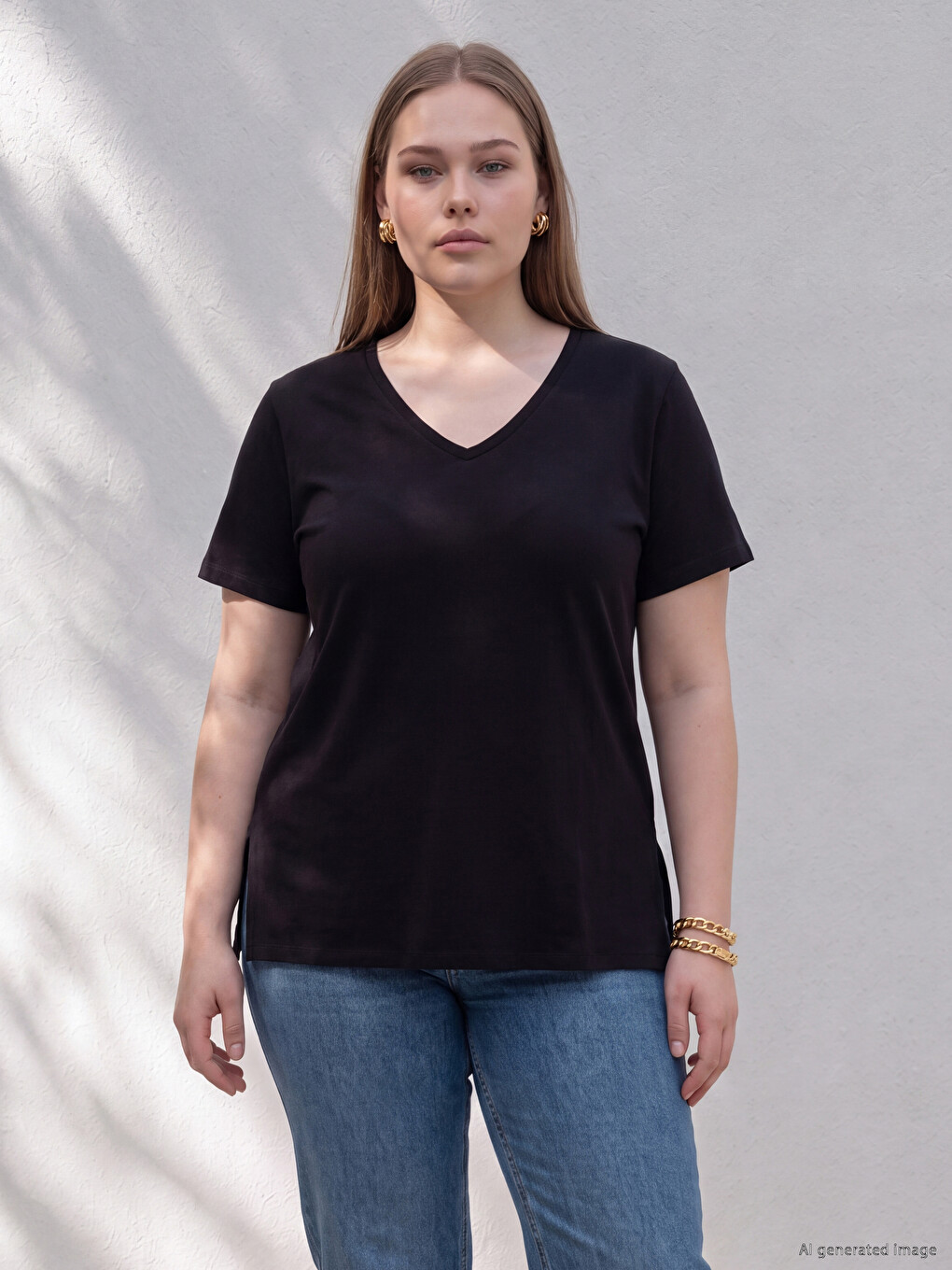 T-shirt Femme Grande Taille 100% Coton