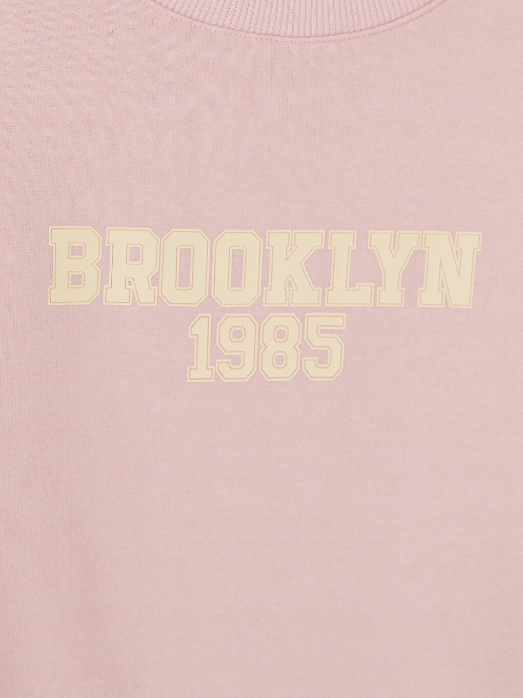Pembe Baskılı Kadın Kalın Sweatshirt Tunik-2