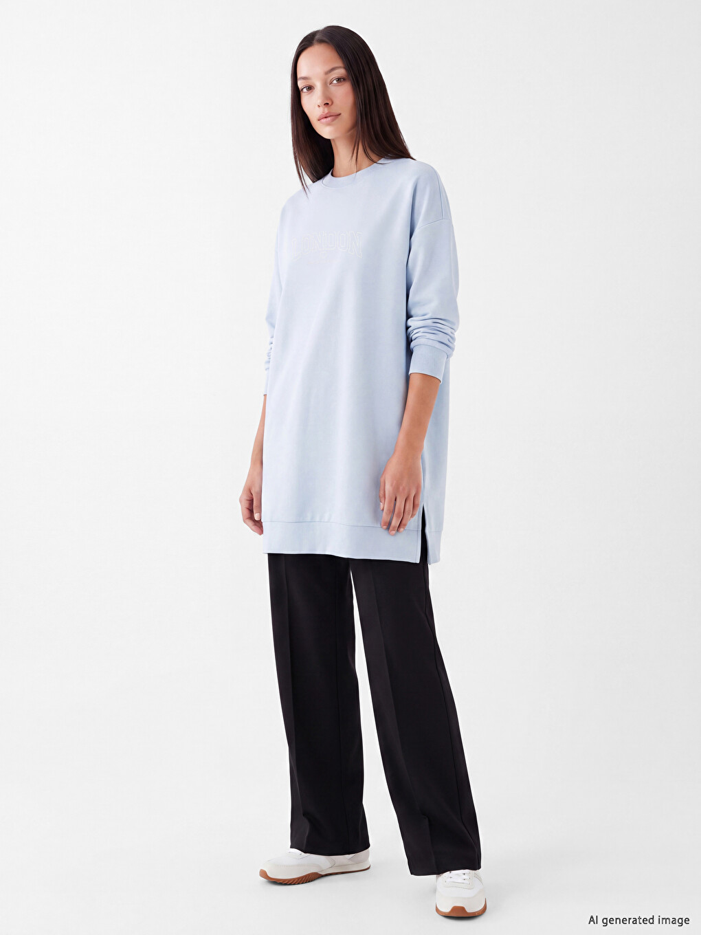 Mavi Soft Touch Kadın Sweatshirt Tunik-1