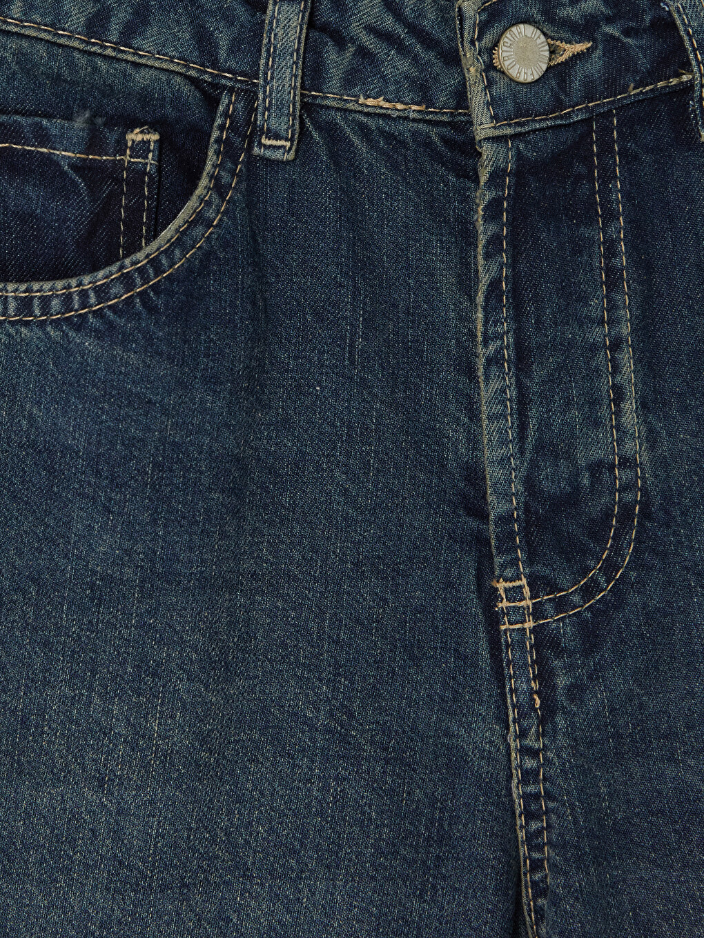 İndigo Straight Fit Kadın Jean Pantolon-1