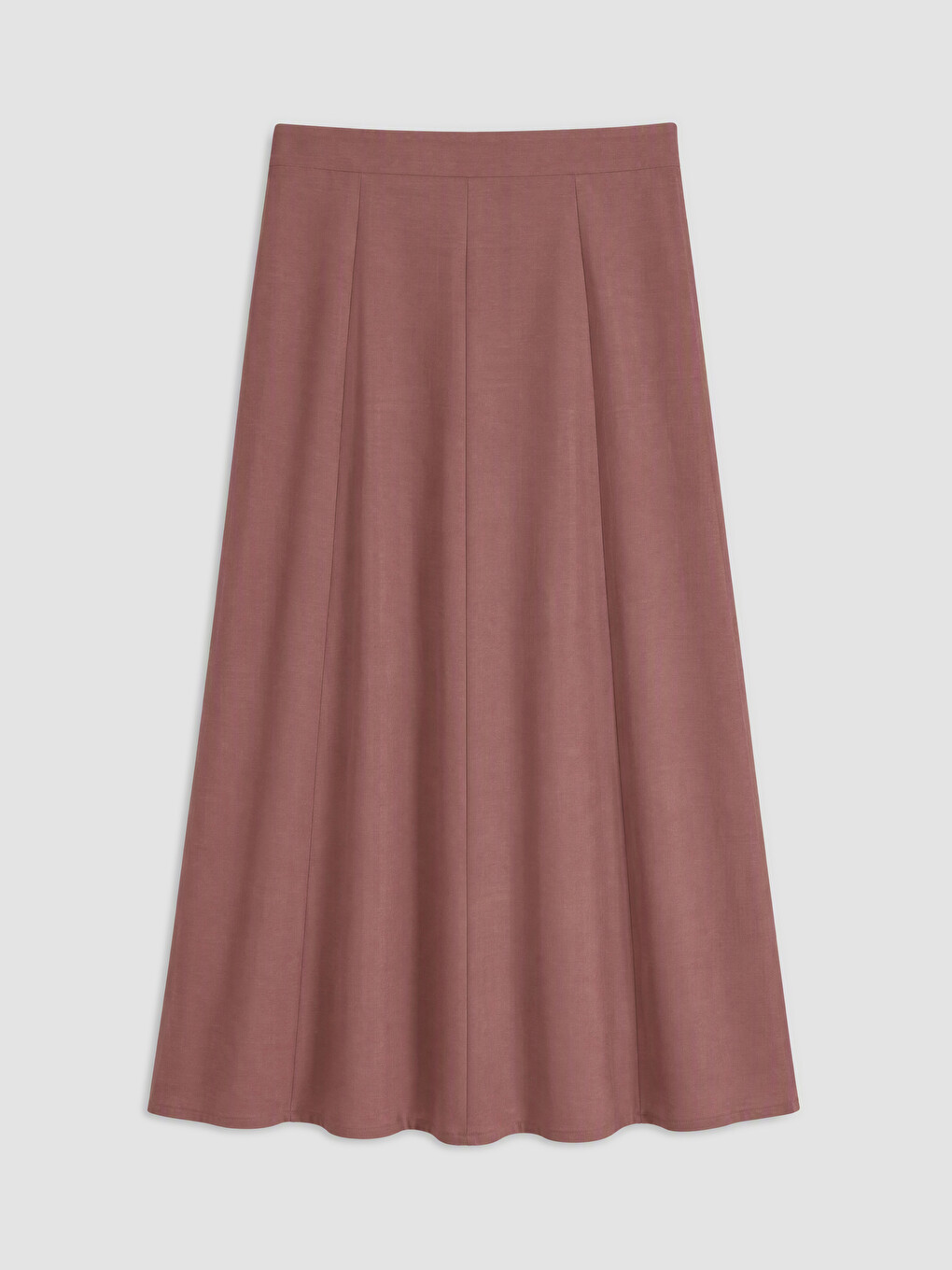 Pembe Beli Fermuarlı Kalem Etek-1