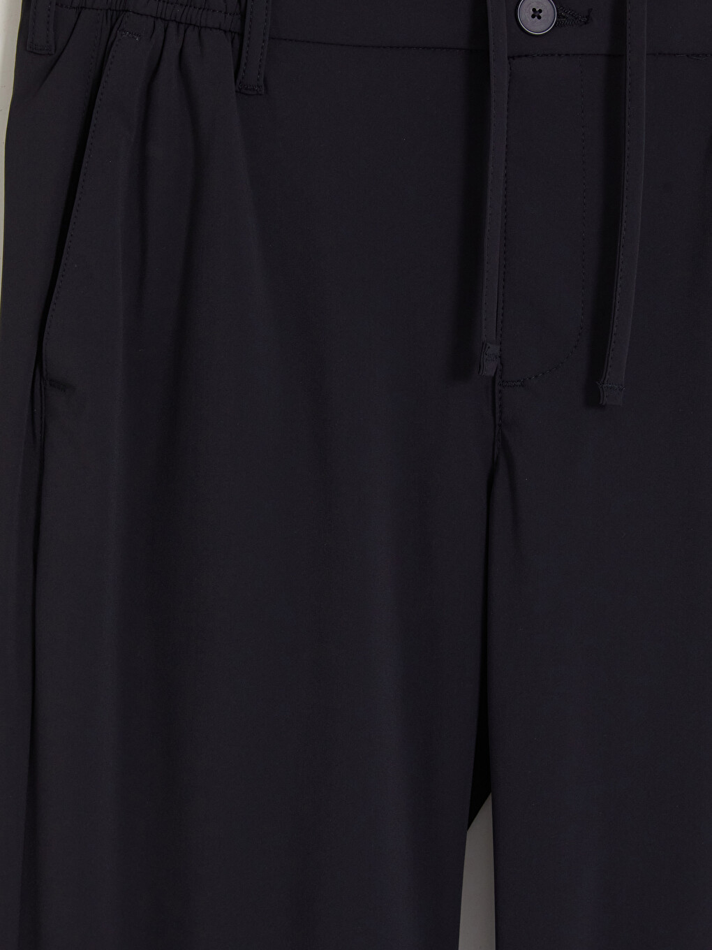 Lacivert Slim Fit Erkek Pileli Pantolon-2