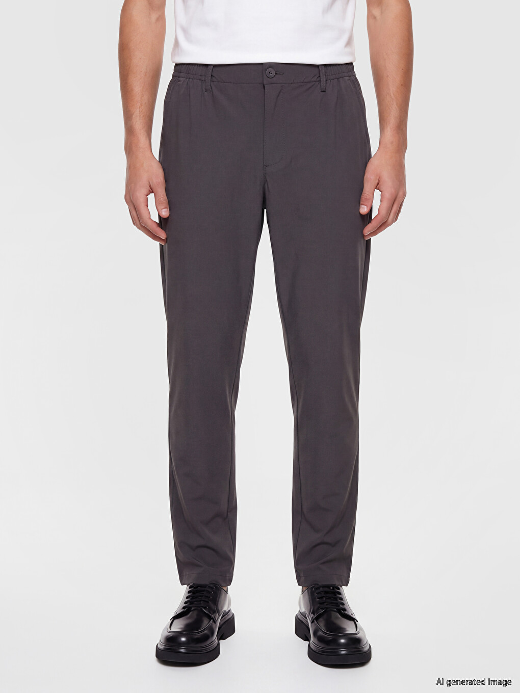 Slim Fit Men's Pleated Trousers-1