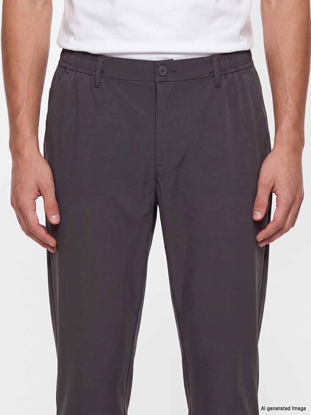 Slim Fit Men's Pleated Trousers-2