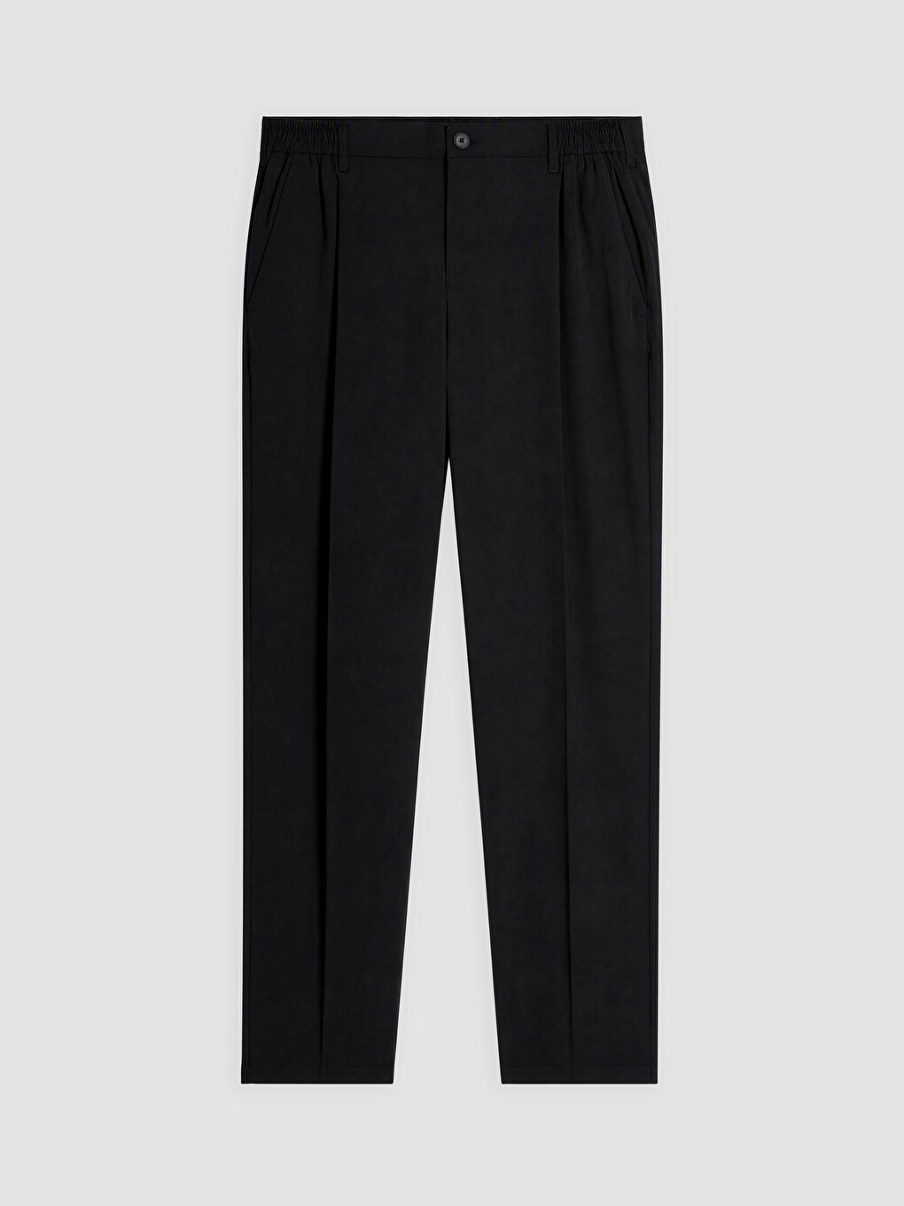 Siyah Slim Fit Erkek Pileli Pantolon-4