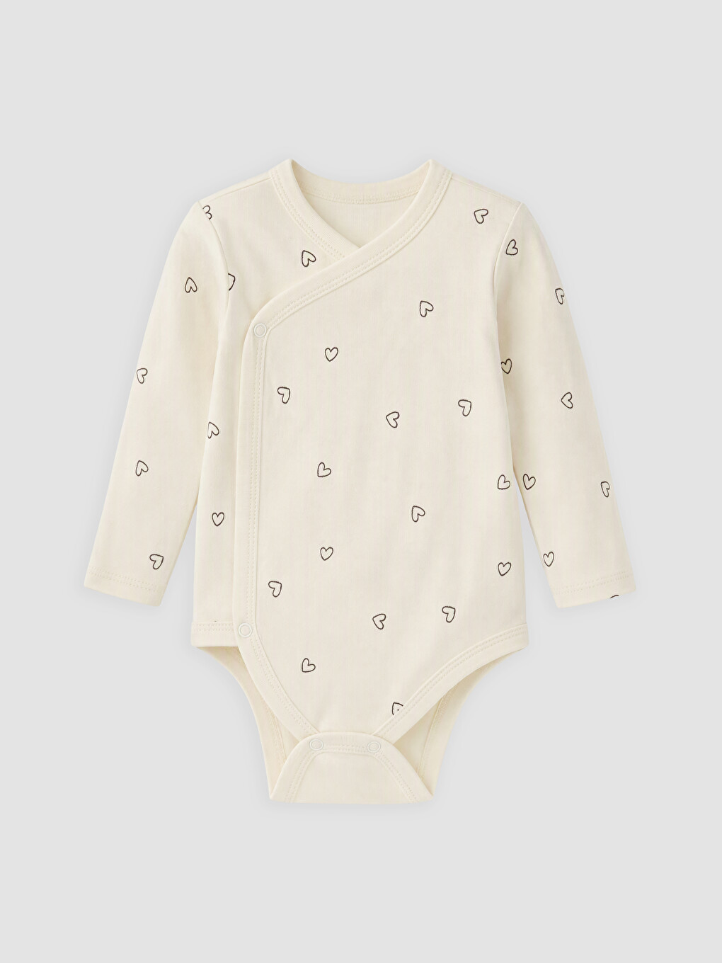 Baby Girl Ecru Bodysuit-1