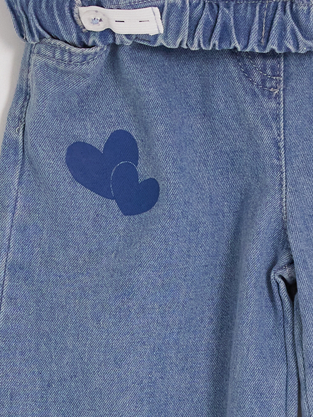 Wideleg Girls' Jeans And Scarf-4