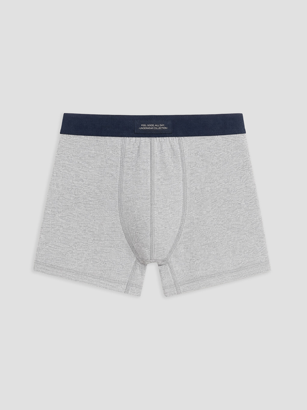 Lacivert Pamuklu Esnek Erkek Boxer 3'lü Paket-3