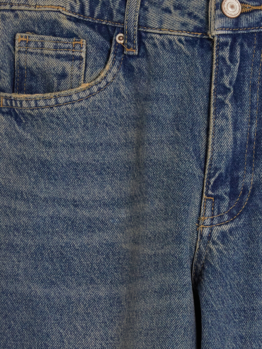 İndigo Straight Fit Kadın Jean Pantolon-5