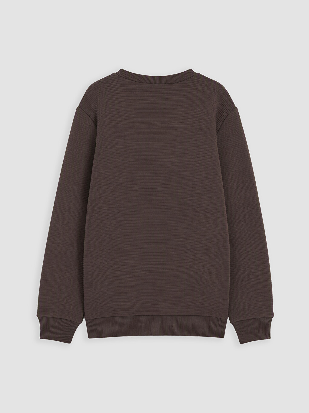 Kahverengi Bisiklet Yaka Erkek Çocuk Sweatshirt-2