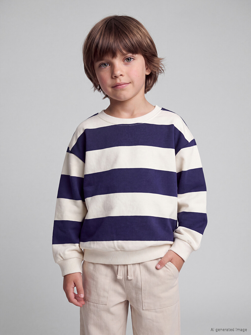 Sarı 2'li Erkek Çocuk Sweatshirt-2