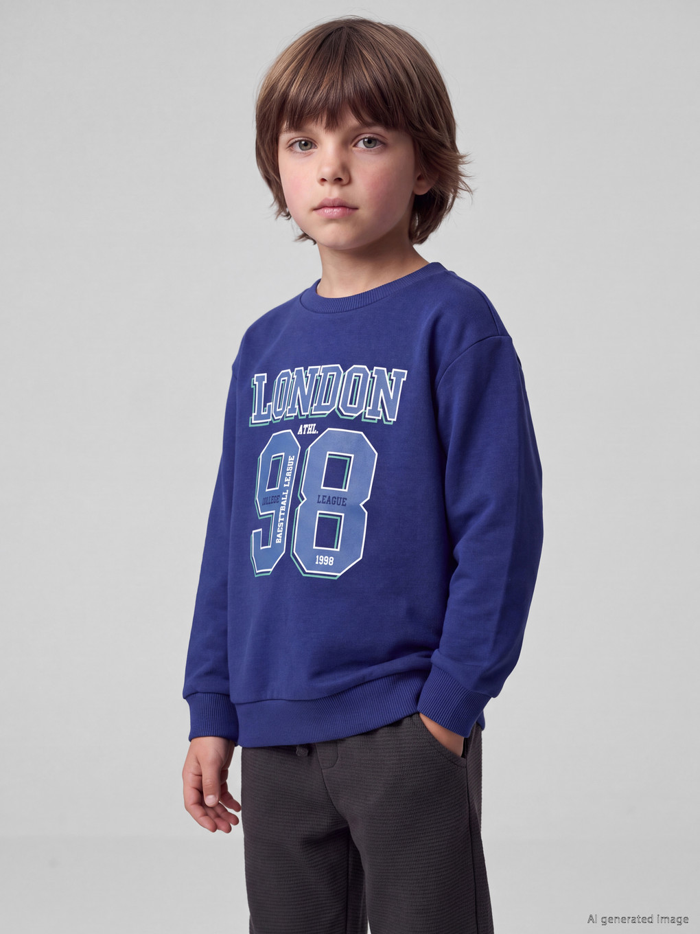  London Printed Boys' Sweatshirt