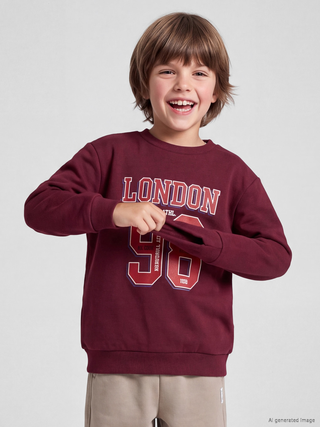 London Printed Boys' Sweatshirt-1