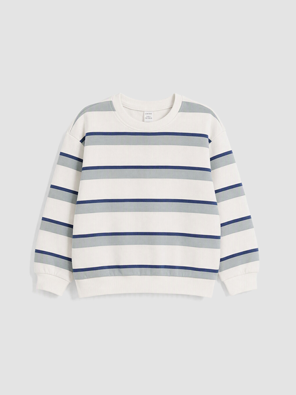 Yeşil Bisiklet Yaka Erkek Çocuk Sweatshirt 2'li-5