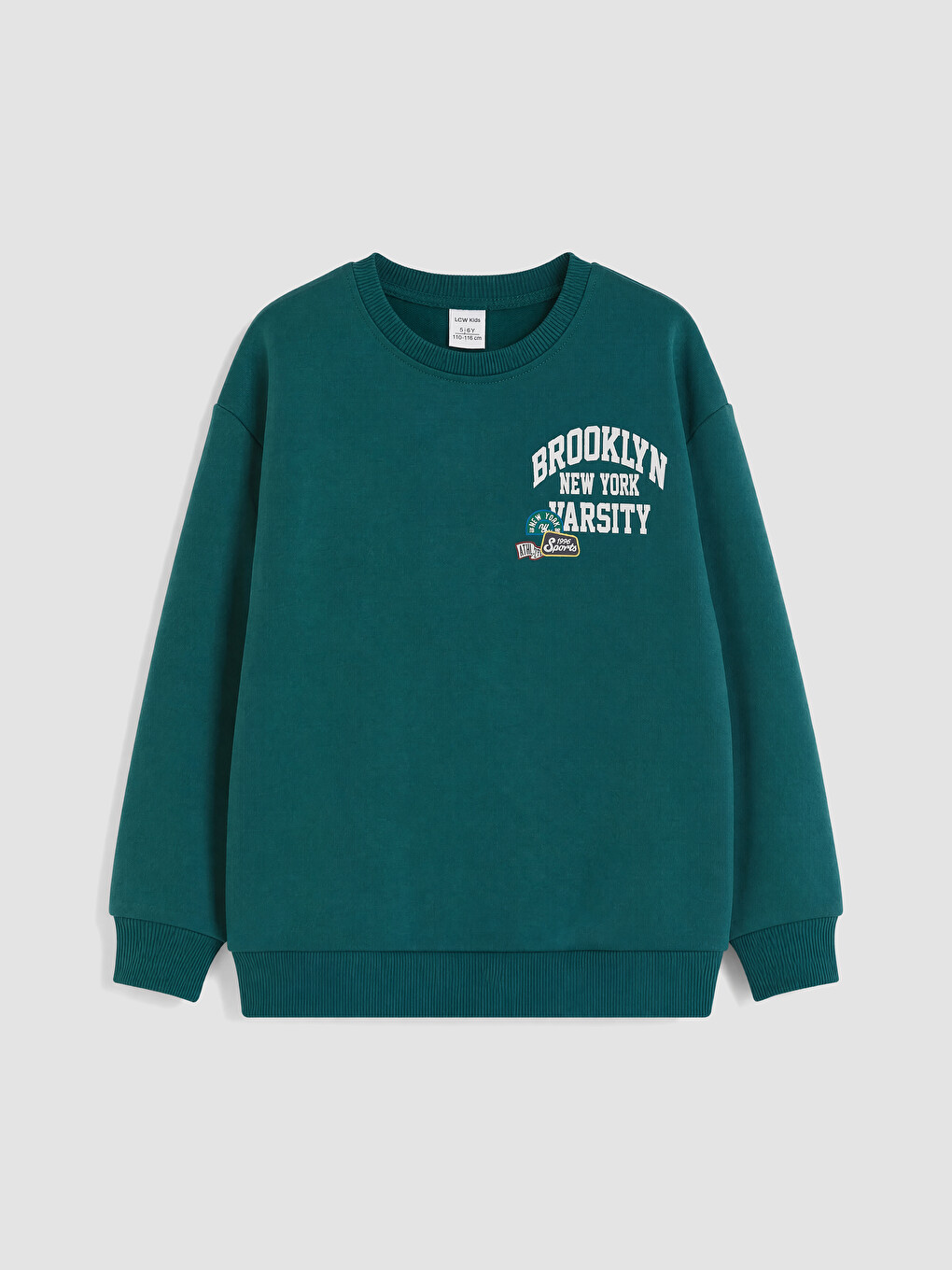 Petrol Baskılı Erkek Çocuk Sweatshirt