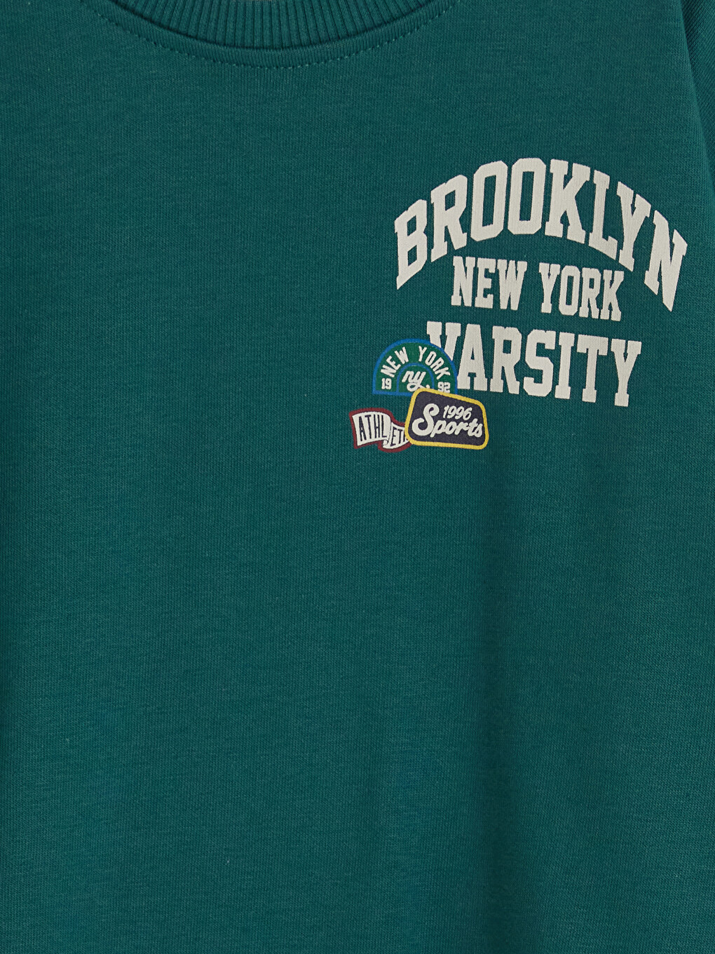 Petrol Baskılı Erkek Çocuk Sweatshirt-1