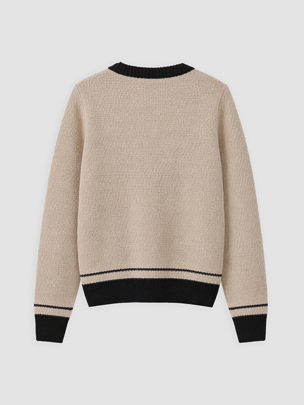 Crew Neck Striped Women's Knitwear Cardigan-1
