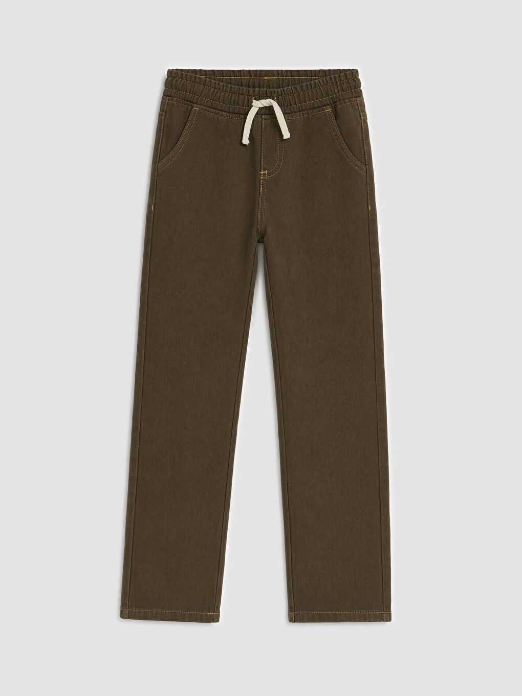 Kahverengi Regular Fit Erkek Çocuk Jean Pantolon
