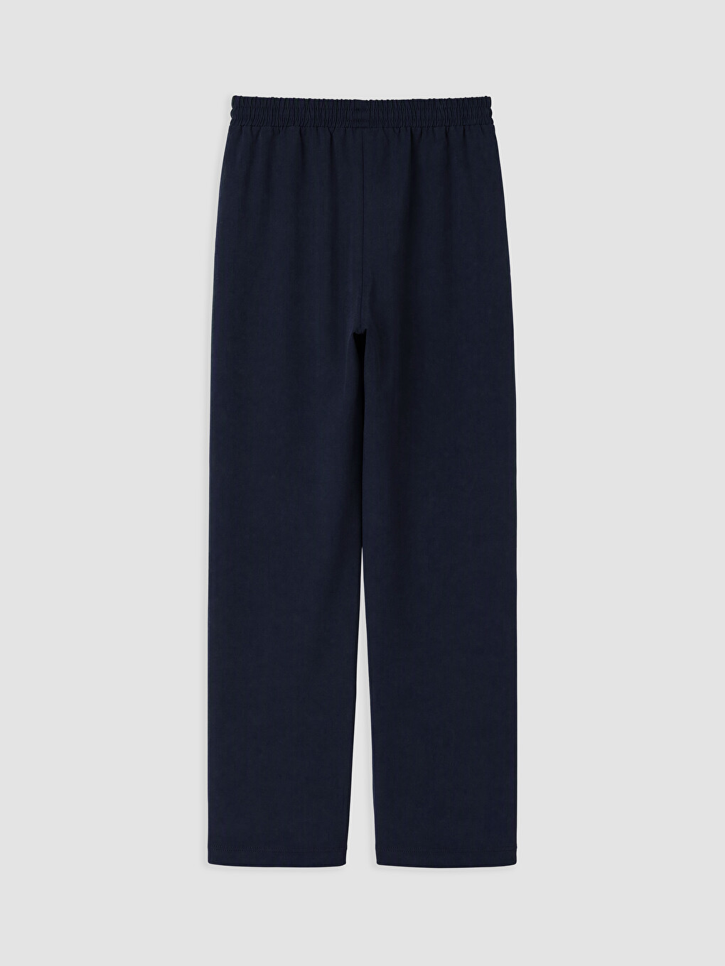 Lacivert Beli Lastikli Kadın Pantolon-1