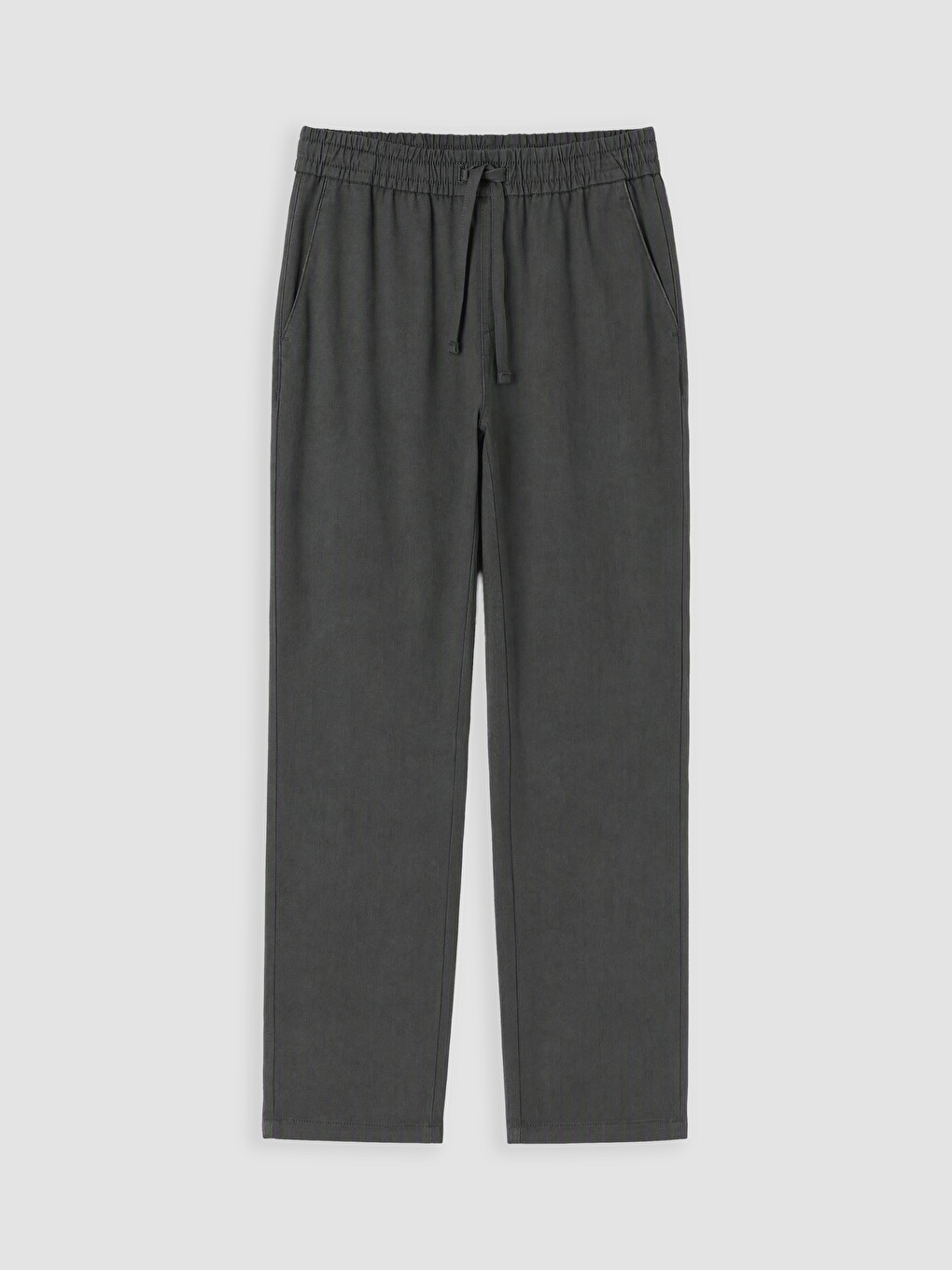 Yeşil Regular Fit Beli Lastikli Erkek Pantolon