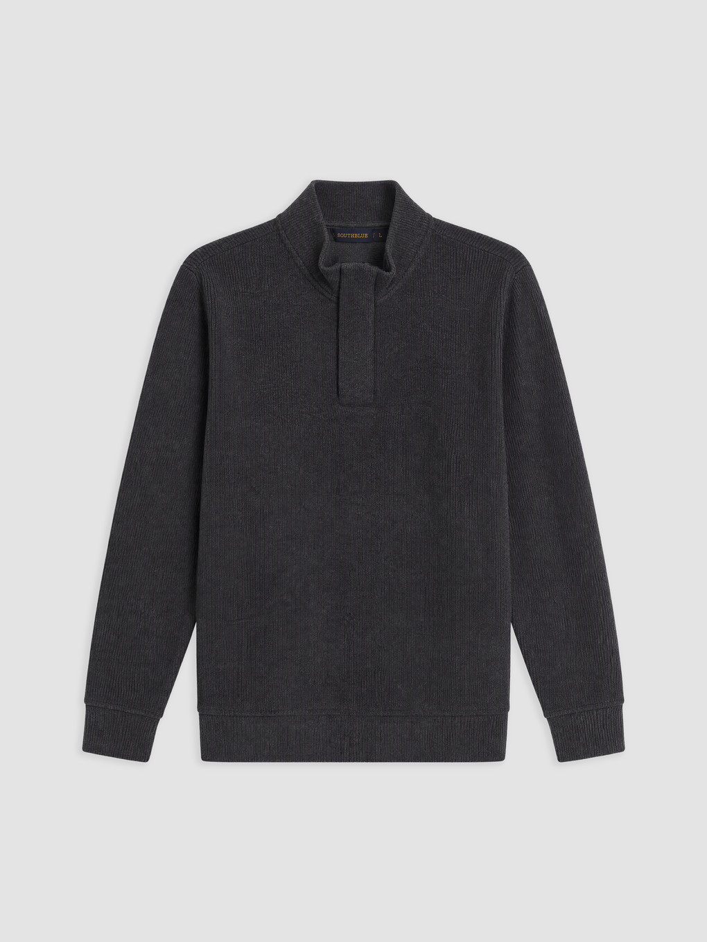 Antrasit Dik Yaka Erkek Sweatshirt