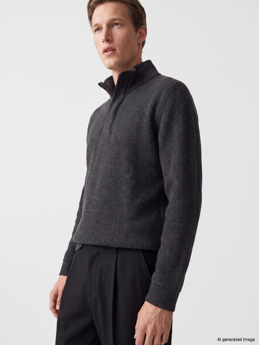 Mock Neck Men's Sweatshirt