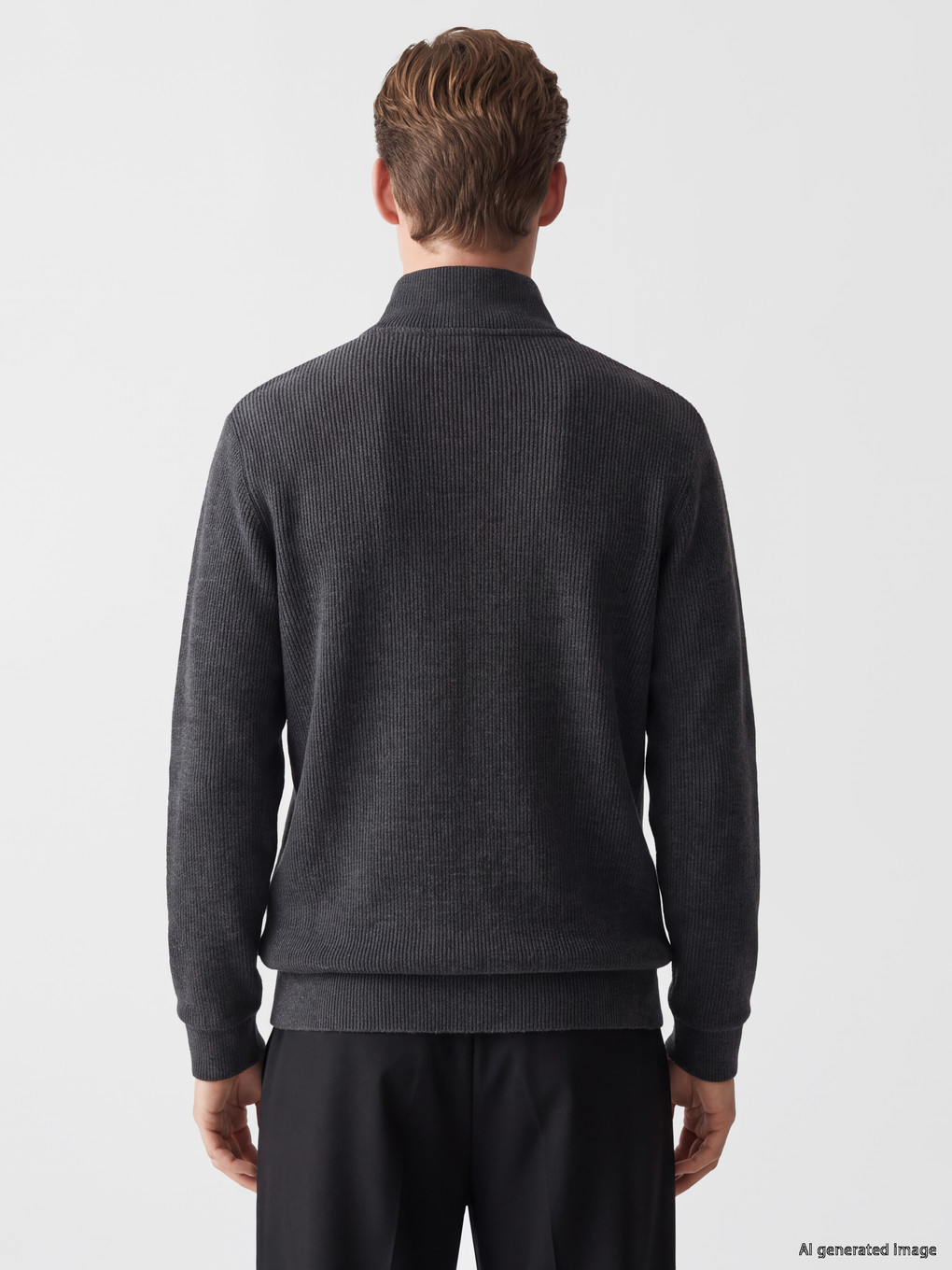 Mock Neck Men's Sweatshirt-3