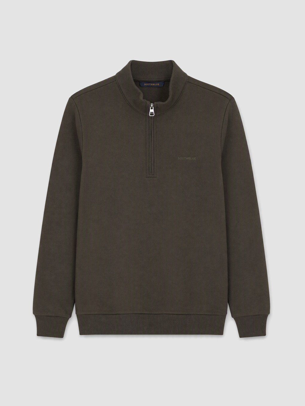Mashkull Ngjyre Kaki Sweatshirt