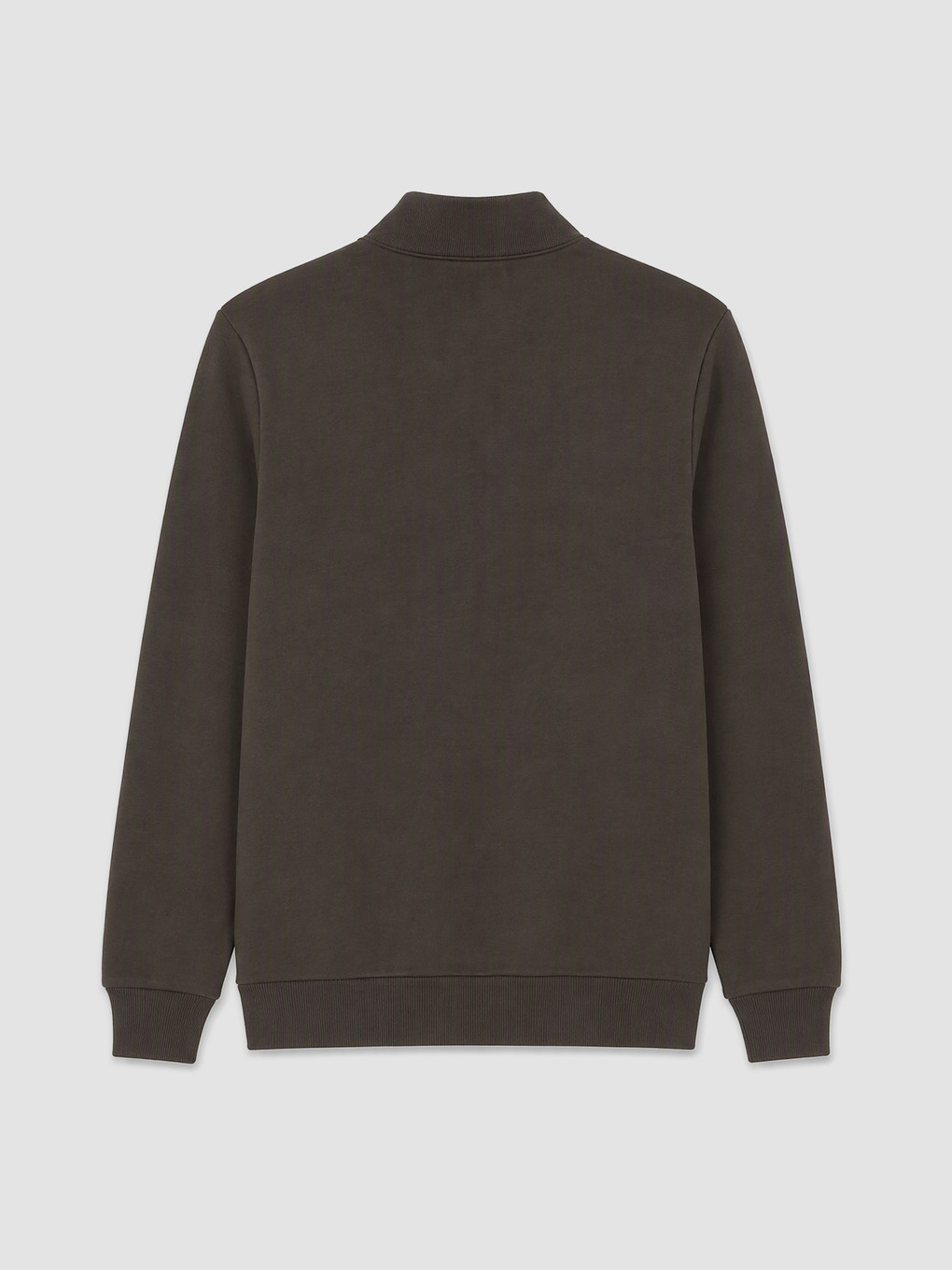Mashkull Ngjyre Kaki Sweatshirt-1