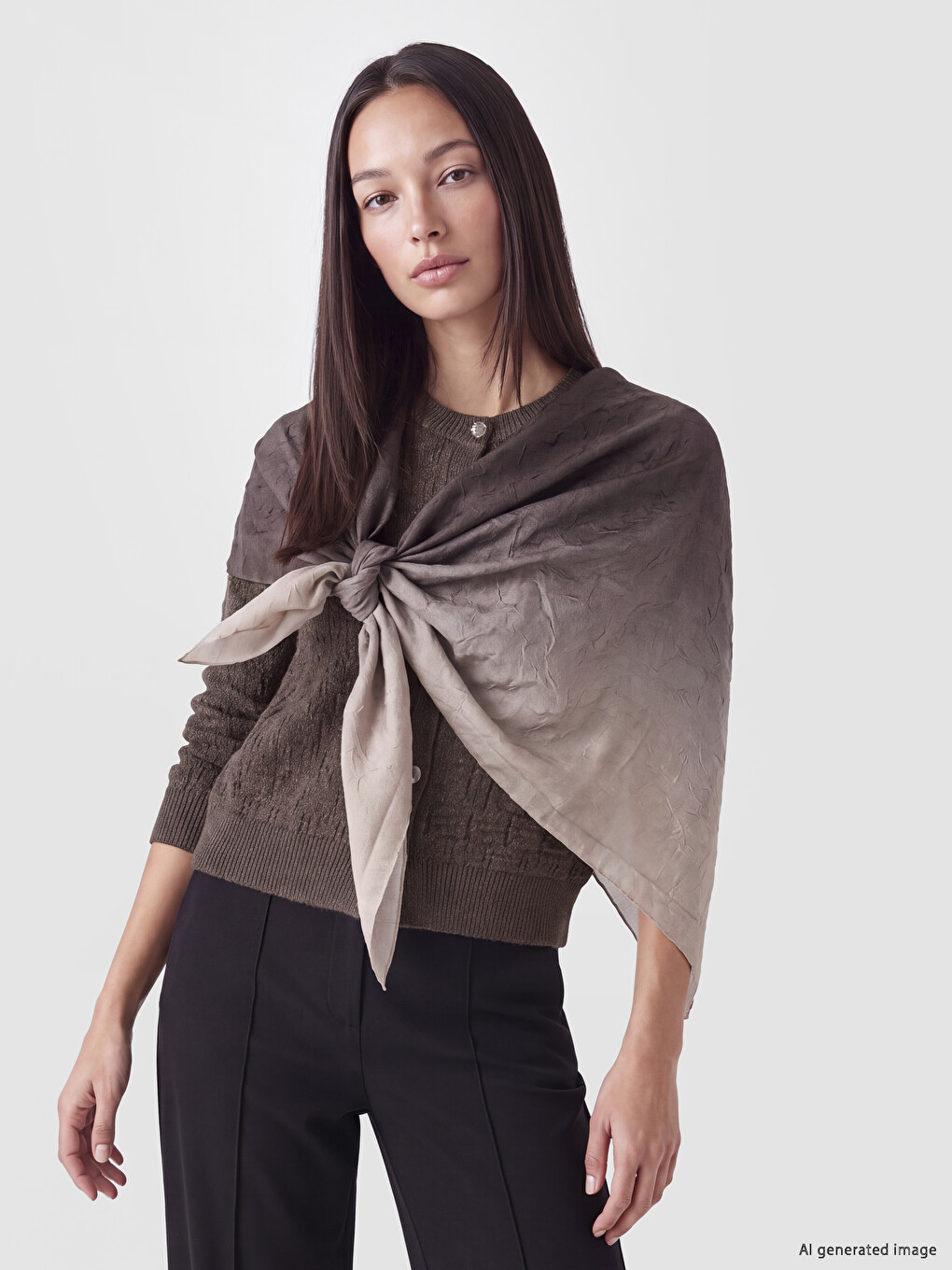 Patterned Women's Shawl