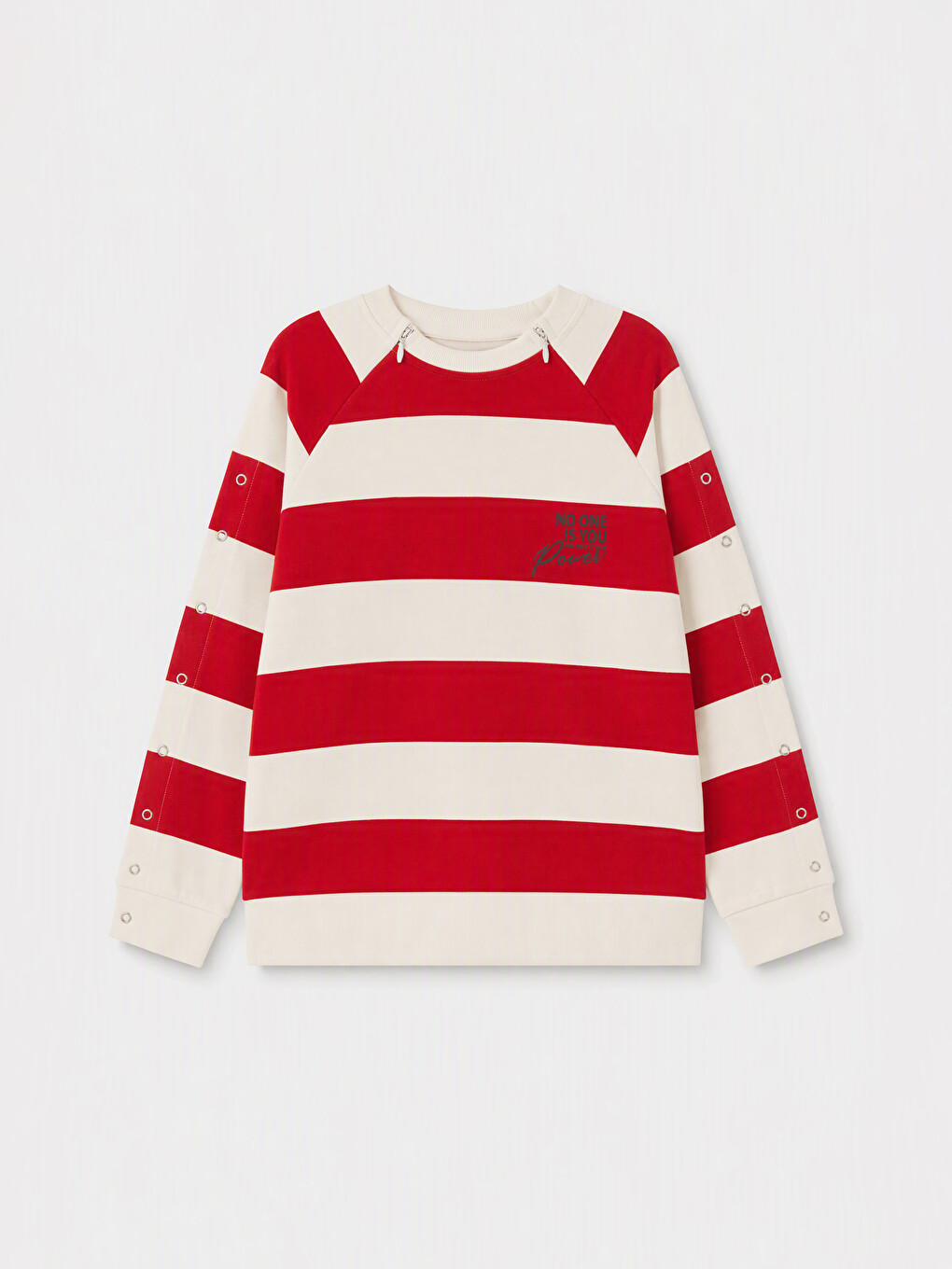 Kırmızı Kolay Giyilebilir Kız Çocuk Kalın Sweatshirt-1