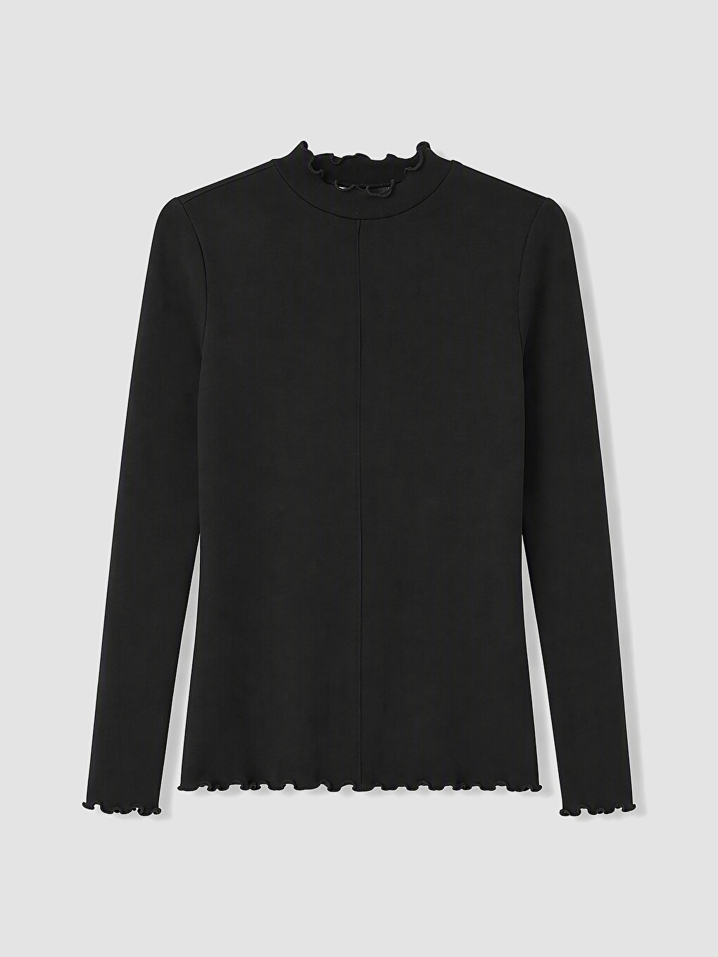 Frilled Mock Neck Women's Body