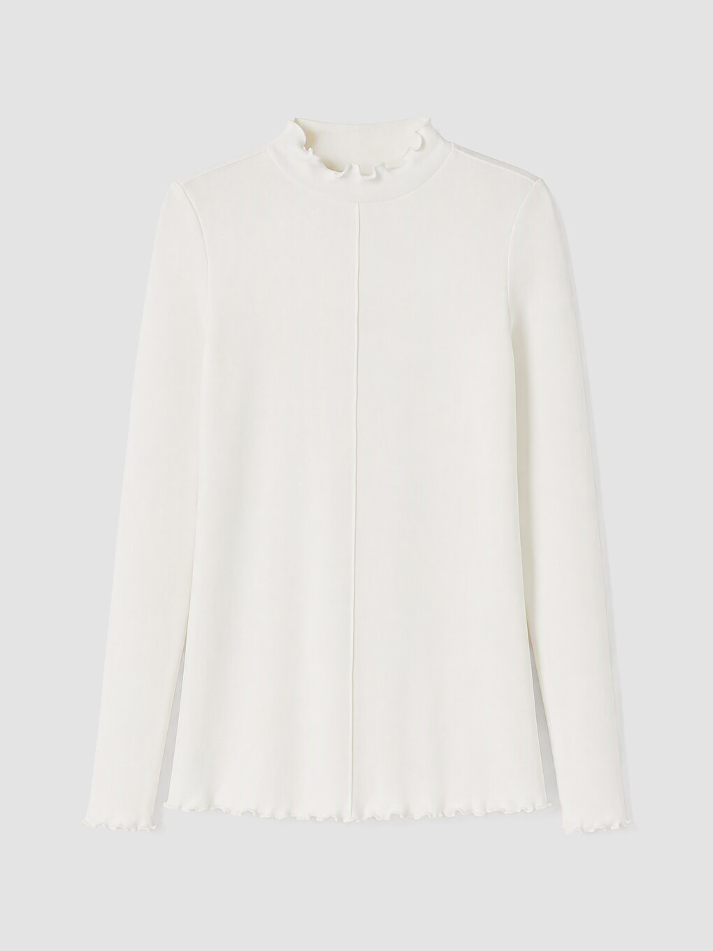Frilled Mock Neck Women's Body