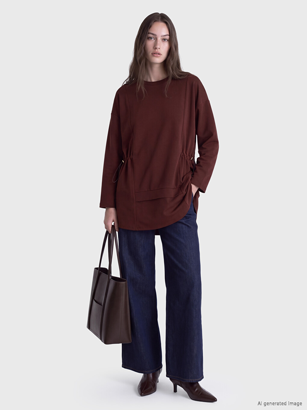 Soft Touch Women's Sweatshirt Tunic-1