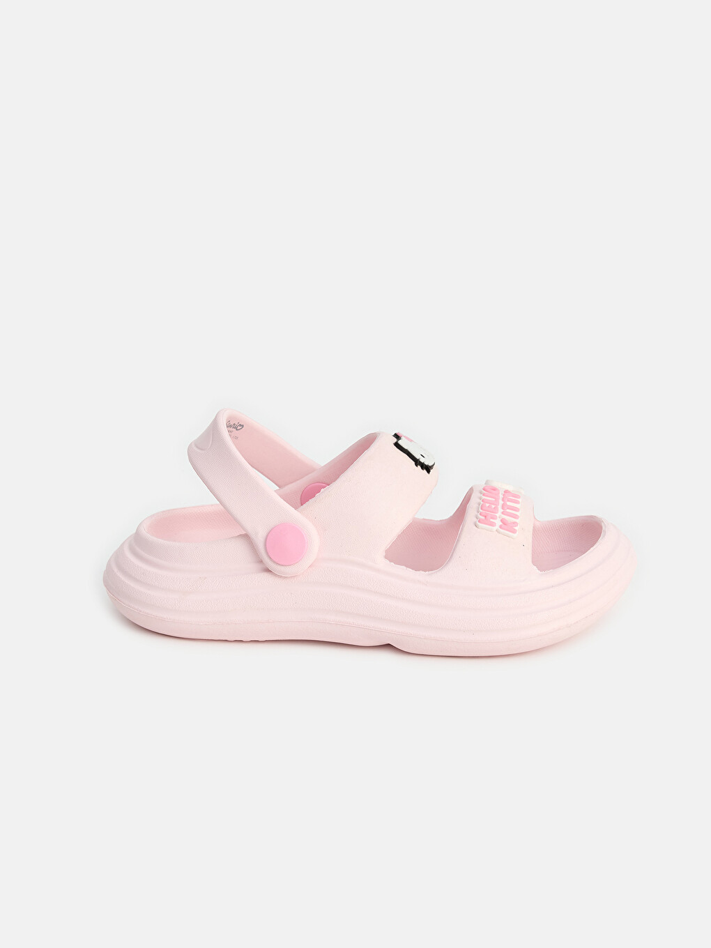 Pembe Hello Kitty Baskılı Kız Çocuk Sandalet-1