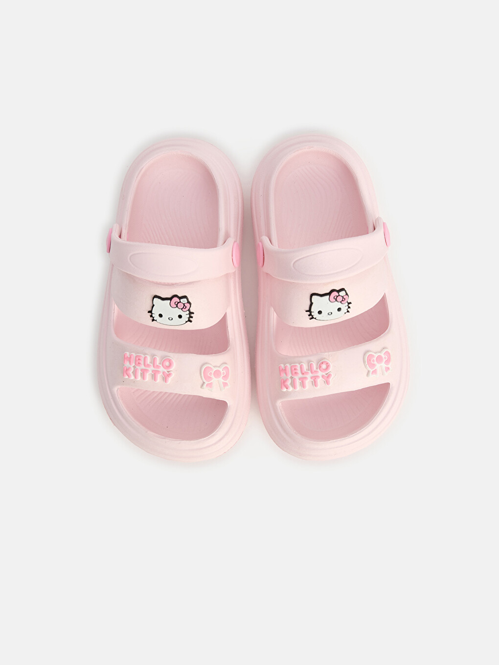 Pembe Hello Kitty Baskılı Kız Çocuk Sandalet-2
