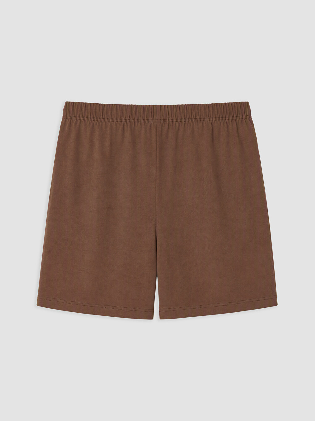 Kahverengi Baskılı Kadın Şort Pijama Altı-1