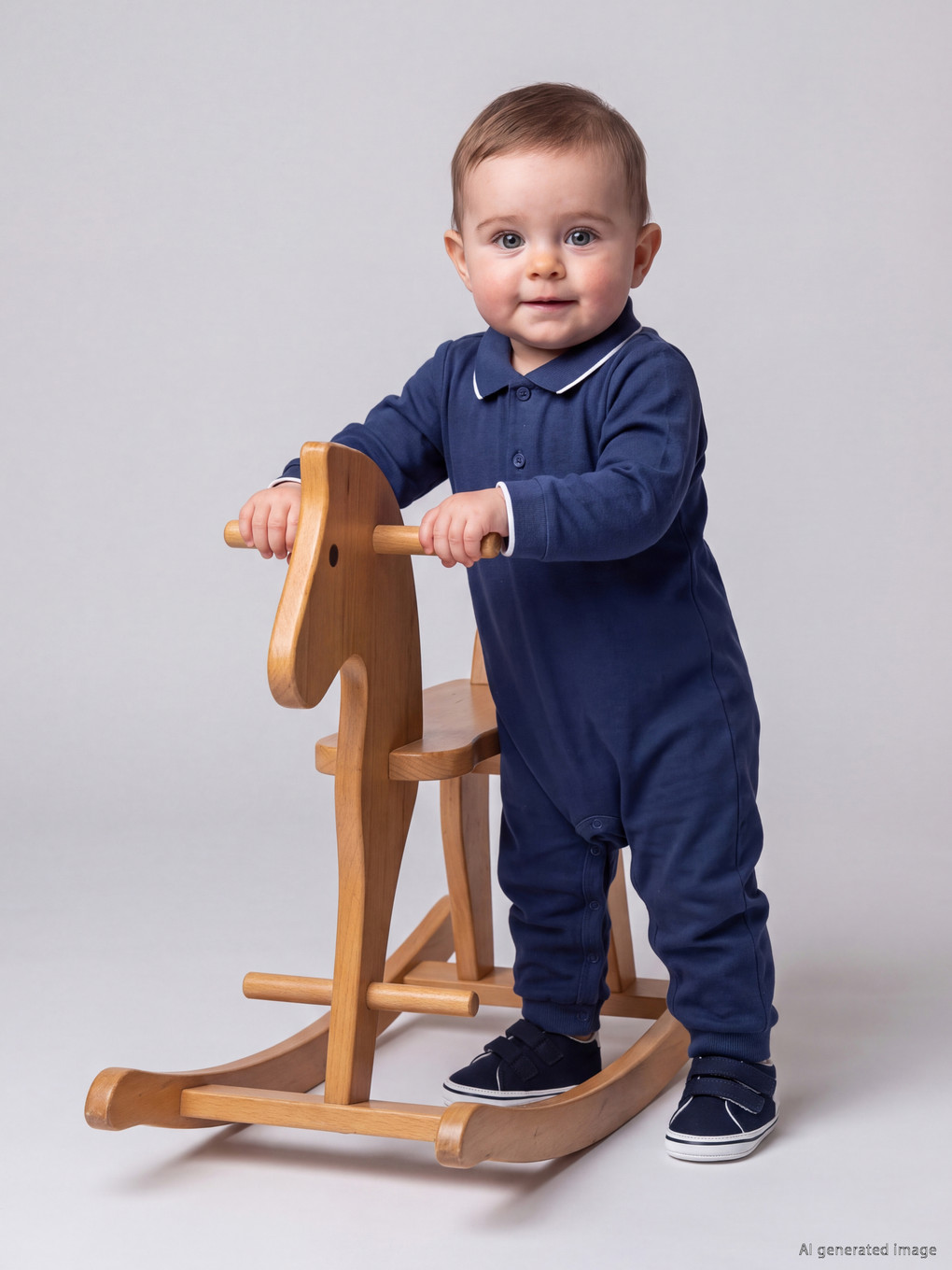  Polo Collar Baby Boys' Jumpsuit