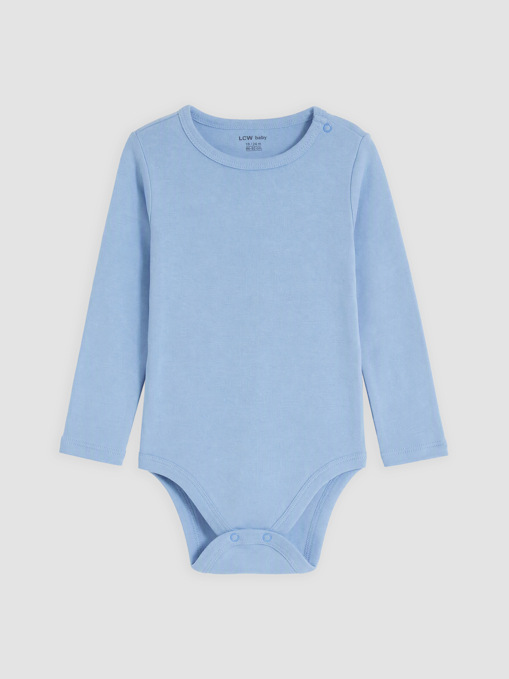 Lacivert Bisiklet Yaka Erkek Bebek Çıtçıtlı Body