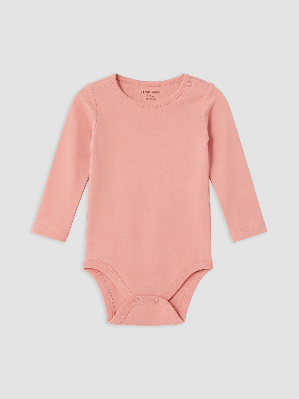 Crew Neck Baby Girls' Snap Bodysuit-4