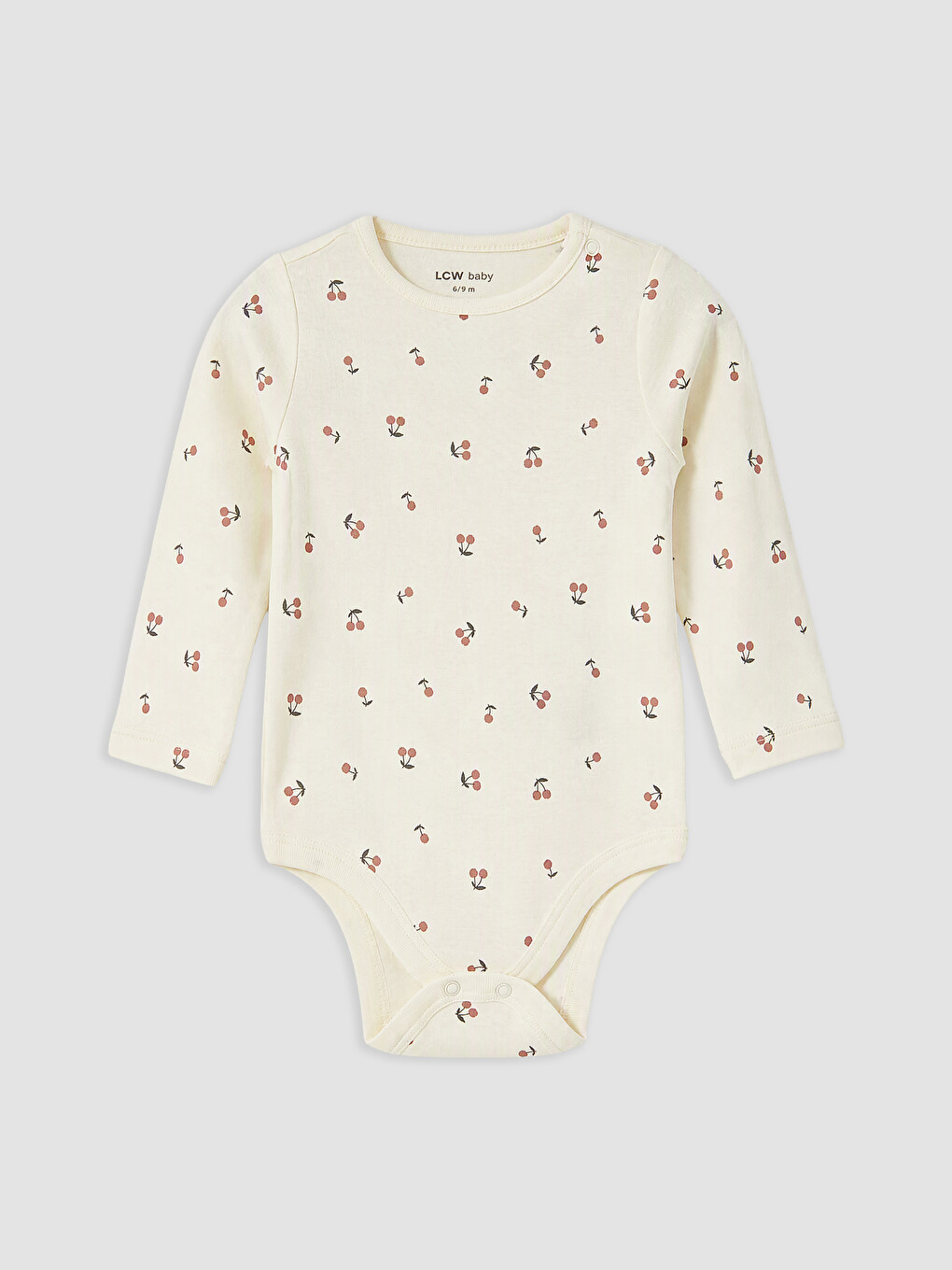 Crew Neck Baby Girls' Snap Bodysuit-5