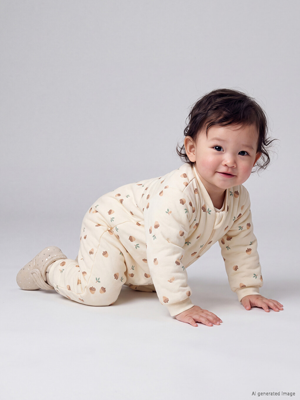  2.5 Tog Bisiklet Yaka Kız Bebek Uyku Tulumu
