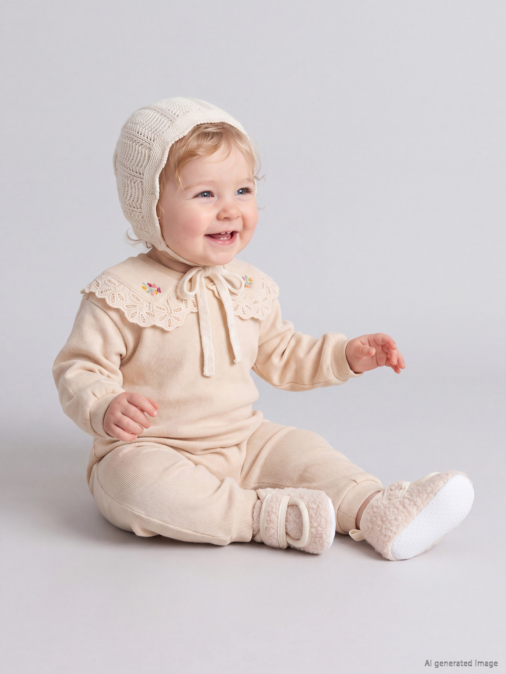  Embroidered Soft Touch Baby Girls' Jumpsuit