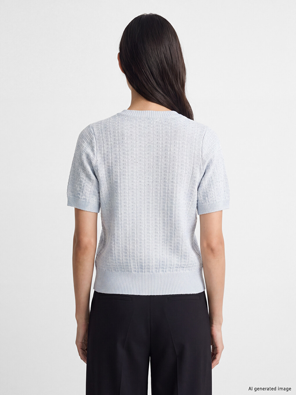 Self Patterned Women's Knitwear Cardigan-3