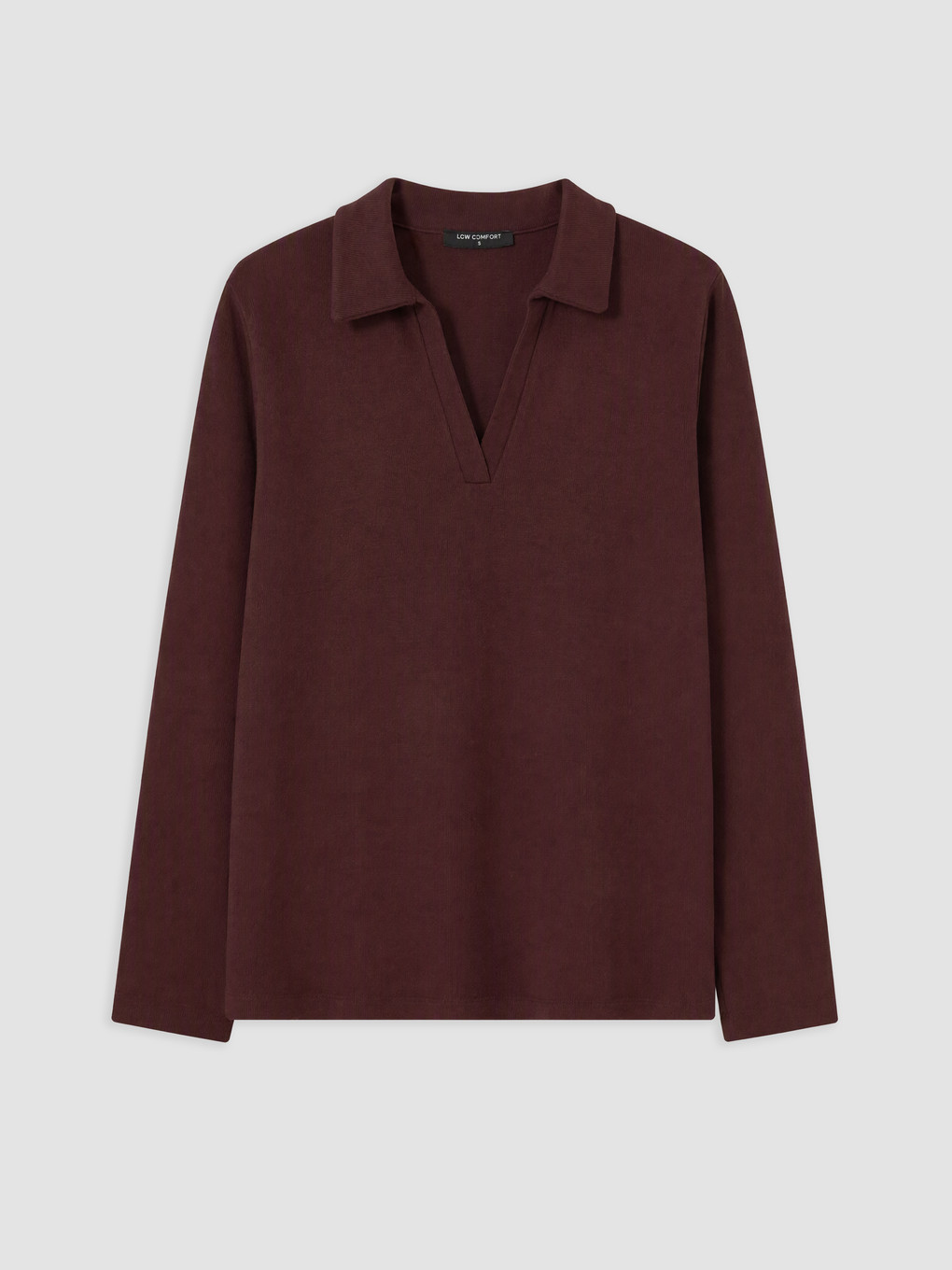 Mürdüm Polo Yaka Kadın Sweatshirt