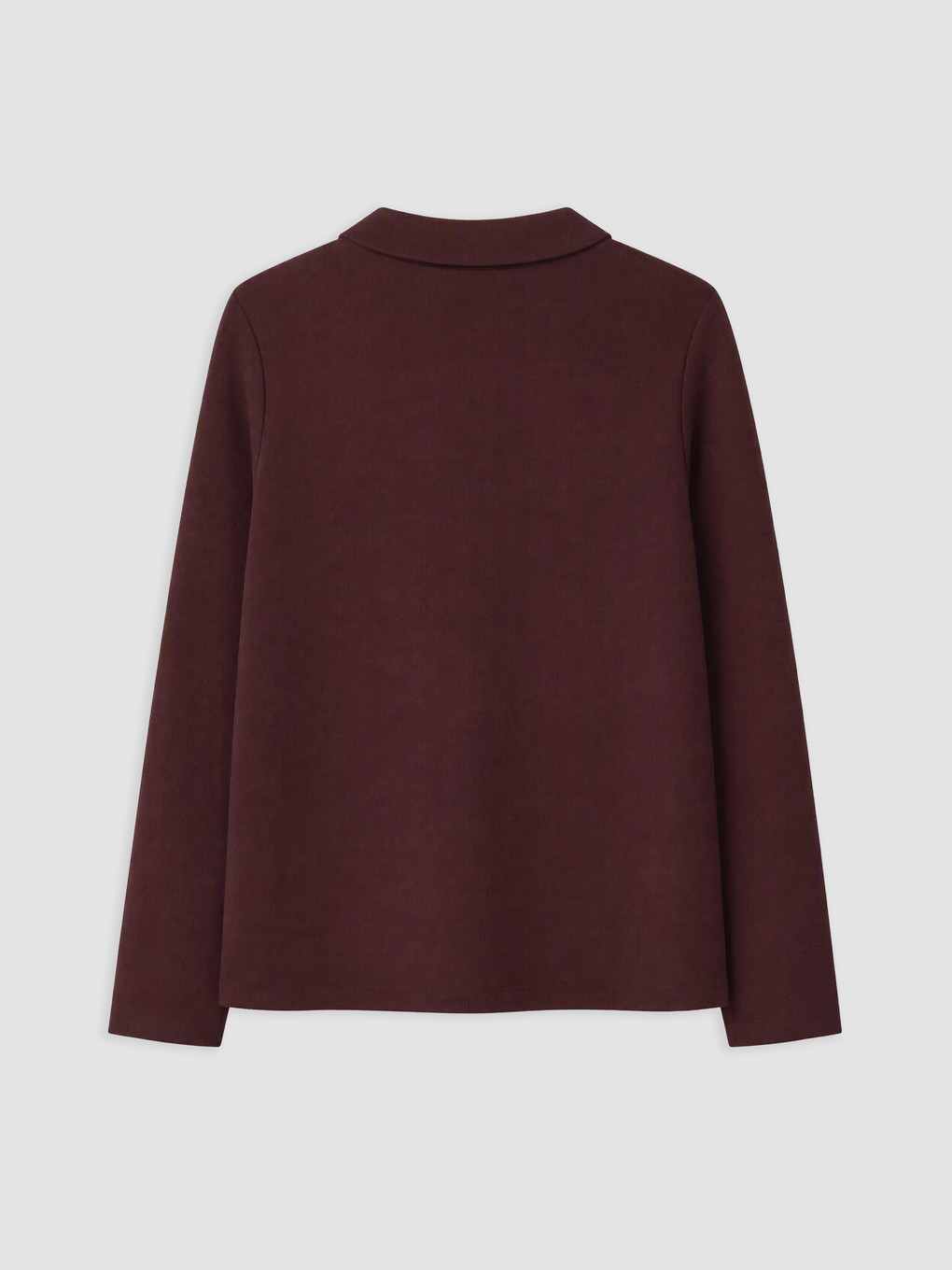 Mürdüm Polo Yaka Kadın Sweatshirt-1