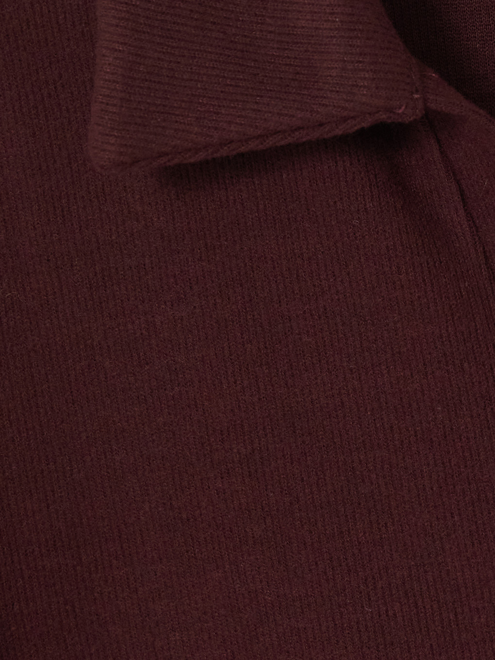 Mürdüm Polo Yaka Kadın Sweatshirt-2