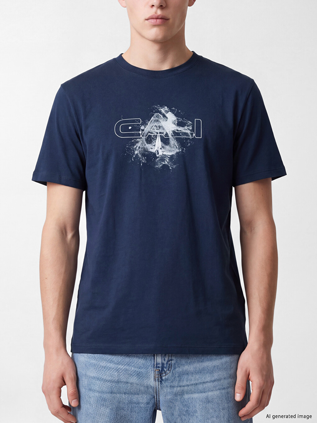 Crew Neck Printed Men's T-shirt-2