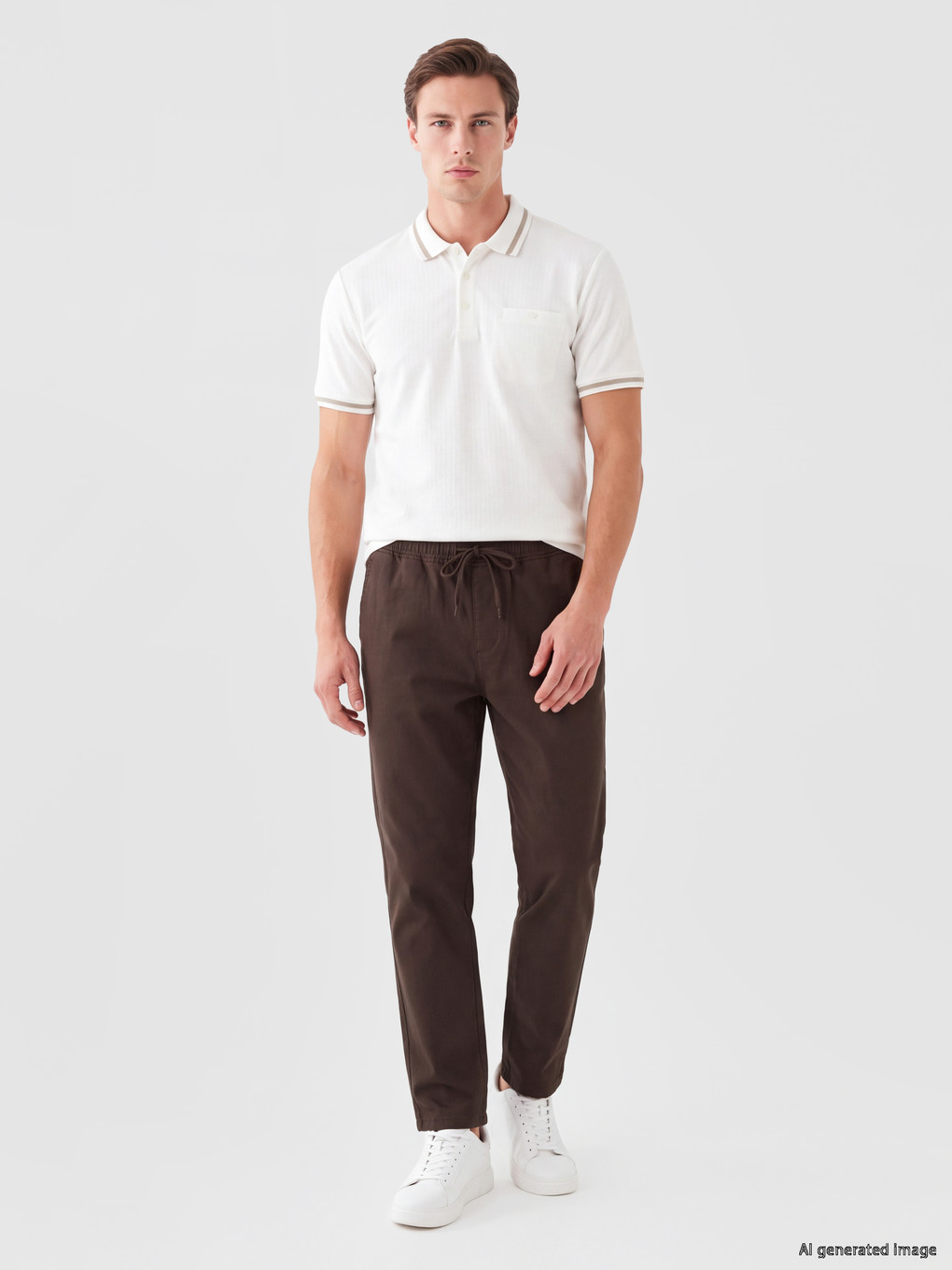 Bej Relax Fit Gabardin Erkek Pantolon
