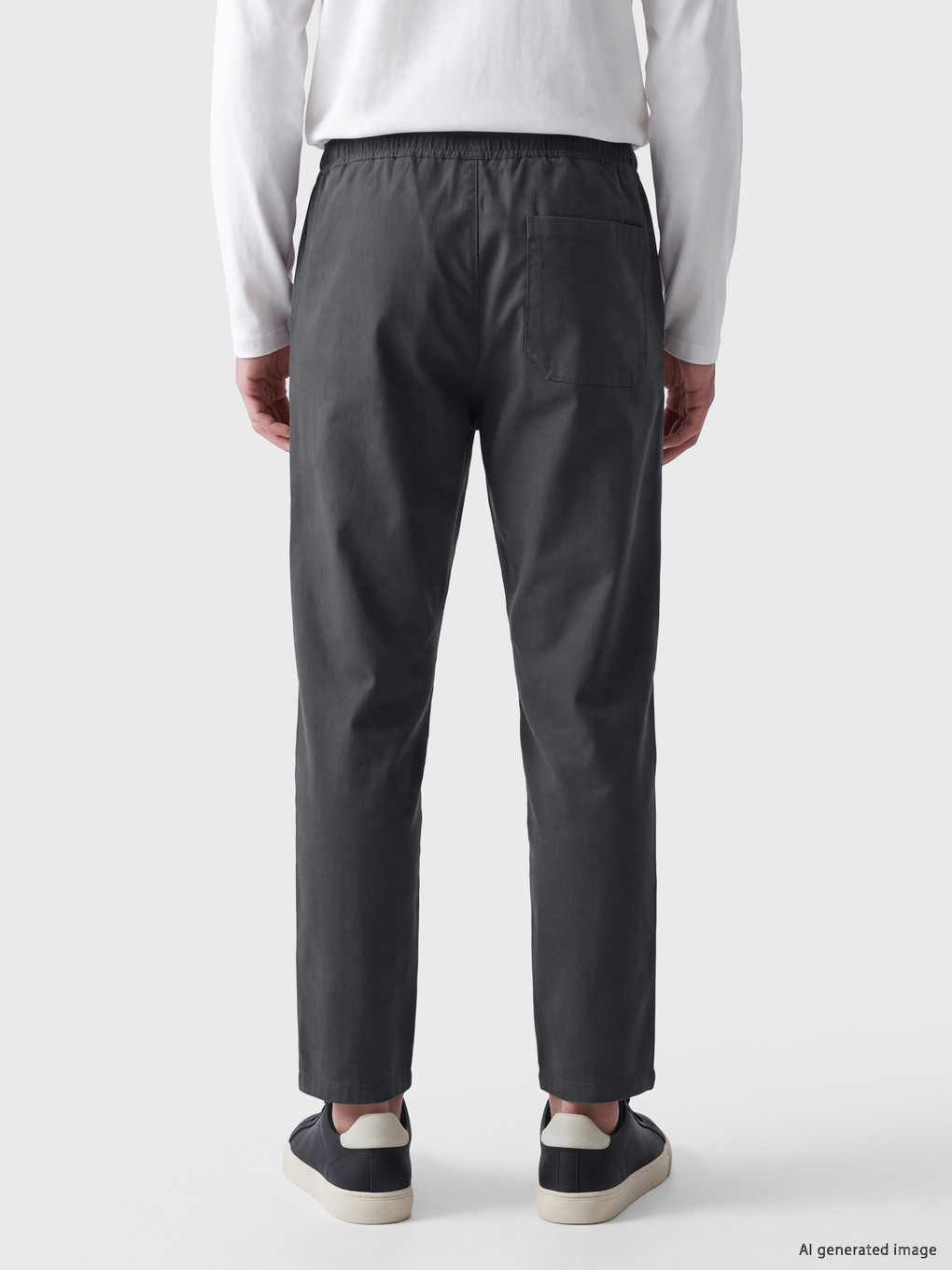 Antrasit Relax Fit Gabardin Erkek Pantolon-2